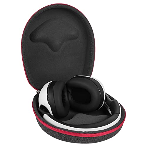 Geekria Shield Headphones Case Compatible with Sony INZONE H9, INZONE H9 II, INZONE H7, INZONE H5, Replacement Hard Shell Travel Carrying Bag with Cable Storage (Dark Grey)