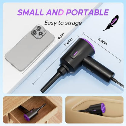 Electric Air Duster - Air Blower - Multi-Use Compressed Air Duster for Keyboard- Computer and PC - 5.74 oz Powerful Motor