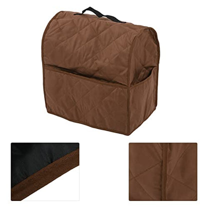 Kitchen Mixer Cover Carry Bag for 5Qt/6Qt, Fits Most Stand Mixers, - Scratch Quilted Polyester Pongee Fabric with Storage Pockets (Coffee) - color: Coffee