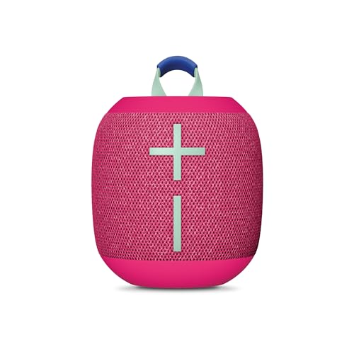 Ultimate Ears WONDERBOOM 4 Portable Waterproof Speaker - Pink | Balanced 360-degree sound and bass, dustproof floating design, 131ft (40m) wireless range - color: Pink