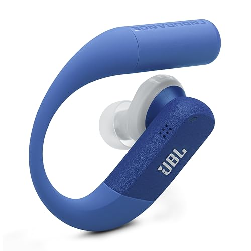 JBL Endurance Peak 4 - Cancelling Sport Earbuds - Blue | Adaptive Noise Cancelling with Smart Ambient, IP68 water and dust proof, Secure fit with TwistLock design - color: Blue