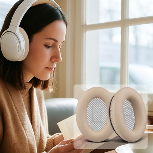 Earpads for Bose SoundLink AE2 - Beige | for SoundLink Around-Ear II (Model BA2) Over-Ear Headphones - color: Beige
