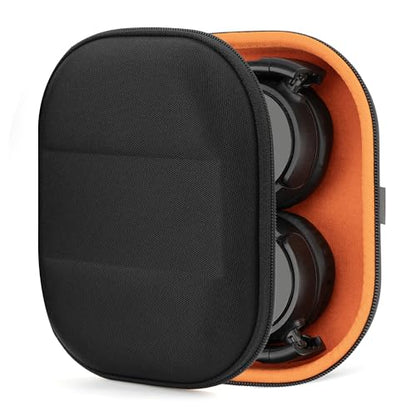 Geekria Shield Headphones Case Compatible with Sony MDR-ZX300, MDR-ZX110 and More, Replacement Hard Shell Travel Carrying Bag with Cable Storage (Black)
