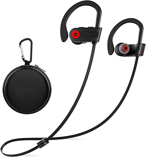 Otium Bluetooth Earbuds Wireless Headphones Bluetooth Headphones, Sports Earbuds, IPX7 Waterproof Stereo Earphones for Gym Running 15 Hours Playtime Sound Isolation Headsets,Black. - color: Black
