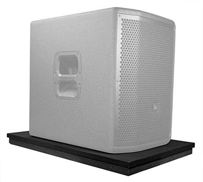 Rockville ISO 12-18 Isolation Platform Acoustic Riser Pad, 12"/15"/18" Subs | 350 Lb Capacity, 30"x20"x1.75", High-Density Foam, Reduces Vibrations, Fits Studio Monitors, Live Sound/Home Theater