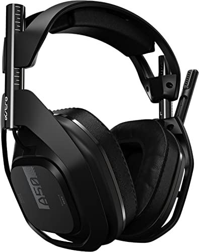 ASTRO Gaming A50 Wireless Headset with Base Station Gen 4, USB Radio Frequency, Unidirectional Microphone Headphones, Compatible with PS4, PS5, PC Windows, Mac, Black (Renewed)
