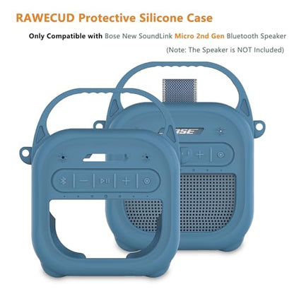 Silicone Cover Case for Bose SoundLink Micro 2 Bluetooth Speaker, Blue - color: Blue Case