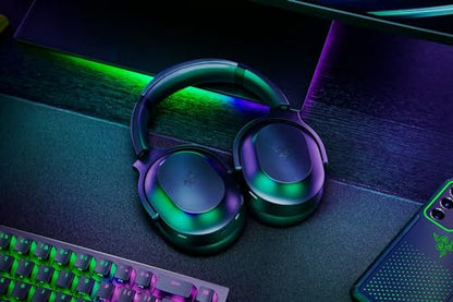 Razer Barracuda Pro Wireless Gaming Headset, Hybrid ANC, Black | 2.4GHz Wireless + Bluetooth, THX AAA, 50mm Drivers, Integrated Mic, 40 Hr Battery - color: Classic Black, size: Standard, style: Barracuda Pro