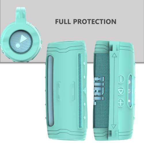 Silicone Cover Case for JBL Flip 7 Portable Bluetooth Speaker - color: Teal