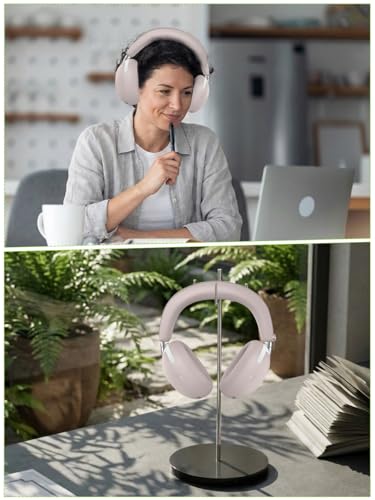 2-in-1 Silicone Protective Cover Set for Sony 1000X THE COLLEXION Headphones, Sweatproof Headband Cover + Integrated Ear Cups Protector (Ear Pads & Shell), Full Coverage(Rose-Grey) - color: Rose-Grey