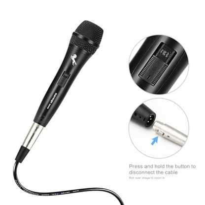 Marengo Dynamic Vocal Microphone for Karaoke Speaker,Wired Handheld Mic with On and Off Switch and 13ft Detachable Cable - color: MWH58