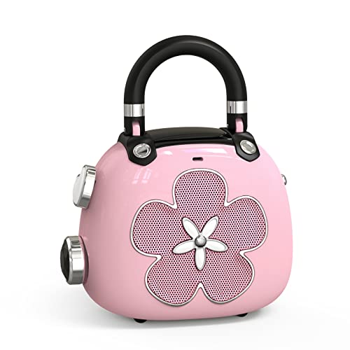 DOSS Candy 2-in-1 Mini Bluetooth Speaker, Loud Audio, Cute Backpack Charm - color: Pink