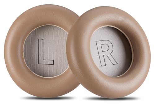 AHG Accessory House Global Ear Pads Cushions Compatible with Bang & Olufsen Beoplay H9 3rd Gen (Not Compatible with H9 / H9i) and Beoplay HX Headphones (Argilla Bright). Premium Sheepskin Leather - color: ARGILLA BRIGHT