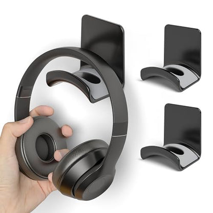 2 Pcs Headphone Stand Wall Mount Mini Headphone Hook Holder with Strong Adhesive Headset Stand Headset Holde (ZY88 wall Mount 2pcs) - style: ZY88 wall mount 2pcs