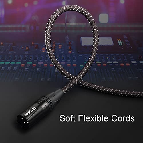 XLR Cables Braided 6ft 2 Pack - Premium Short Anti-tangling XLR Patch Cables Male to Female for Microphone DJ | Premium 3 Pin XLR Male to Female Short Anti-tangling XLR Patch Cables Male to Female for Microphone DJ - size: 2-Pack 6ft