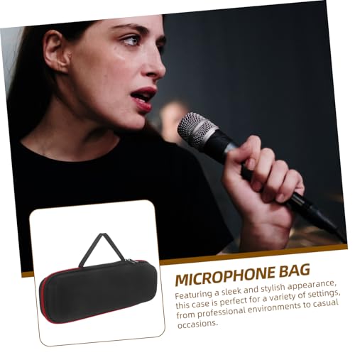 Kisangel 3pcs Travel Mic Storage Case Padded Design Carrying Bag Case Headphone Storage Easy Accessory Organization