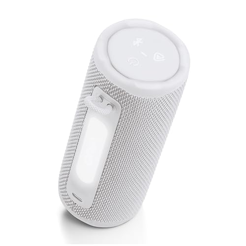 JBL Grip Portable Bluetooth Speaker, Waterproof, Ambient Light - White | Up to 14 Hr Playtime, AI Sound Boost, IP68 Waterproof And Dustproof, Drop-Proof, App Control, Ideal For Outdoor And Travel - color: White