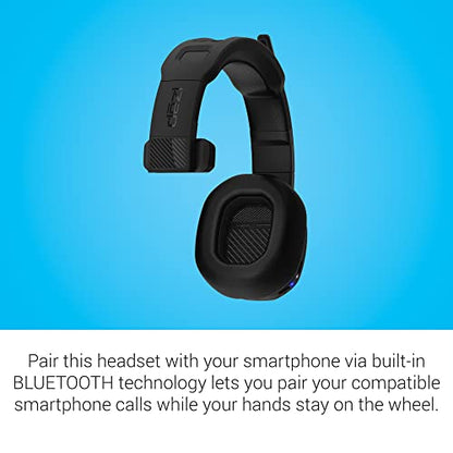 Garmin dezl Headset 100, Single-Ear Premium Trucking Headset, Active Noise Cancellation, Superior Battery Life and Memory Foam Ear Pads,Black (Renewed)