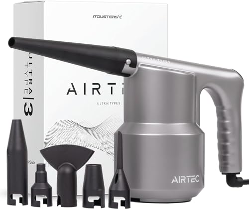 IT Dusters AirTec Ultra Electric Air Duster Blower for PC, Laptop, Console, Electronics and Home Cleaning, Environmental Alternative to Spray air can Duster Keyboard Cleaner (Type 3)