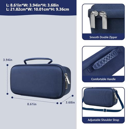 Carrying Case for Blue Tees Golf Player+, Player Pro GPS Speaker | GPS Speaker Player Protection Case with Mesh Pocket,Shoulder Strap, Shockproof, Scratch Resistant, Waterproof, Blue - color: Blue 1