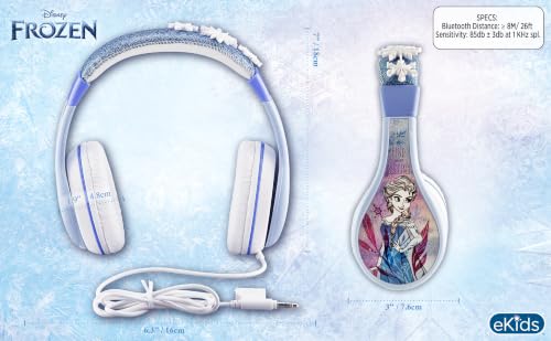 Disney Frozen Kids Headphones with 3.5mm Jack, Wired Headphones for School, Home or Travel - color: Frozen