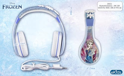 Disney Frozen Kids Headphones with 3.5mm Jack, Wired Headphones for School, Home or Travel - color: Frozen