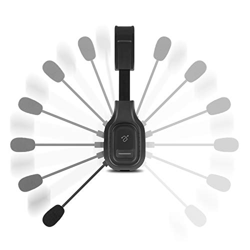 Aluratek Wireless Bluetooth 5.0 Headset ABHM100F – Hi-Fi Over-Ear Headphones with Noise Cancelling, Built-In Microphone, Comfortable Memory Foam Earpads and Long Battery Life – Ideal for Calls & Music