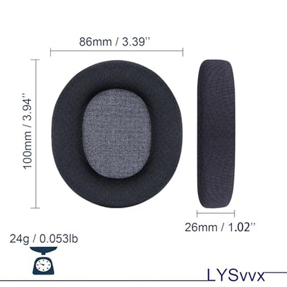 Ear Pads for SteelSeries Arctis 7/Pro/9/9X/5/3/1/Prime/7+/7P/7X Series (Not Fit Nova), High-Density Foam Earads Replacement(Black)