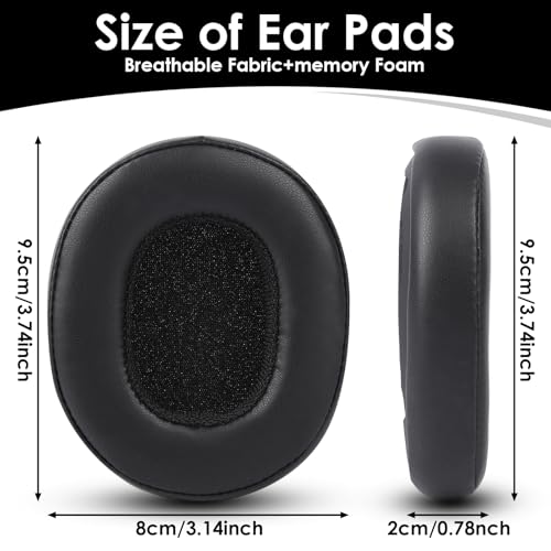 Replacement Ear Pads for Skullcandy Crusher Wireless/Evo/ANC Hesh 3/EVO/ANC and Venue ANC Headphones, Ear Pads Cushions, Headset Ear Covers with Soft Protein Leather, Noise Isolation Foam, Brown - color: Brown