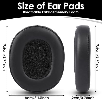 Replacement Ear Pads for Skullcandy Crusher Wireless/Evo/ANC Hesh 3/EVO/ANC and Venue ANC Headphones, Ear Pads Cushions, Headset Ear Covers with Soft Protein Leather, Noise Isolation Foam, Brown - color: Brown