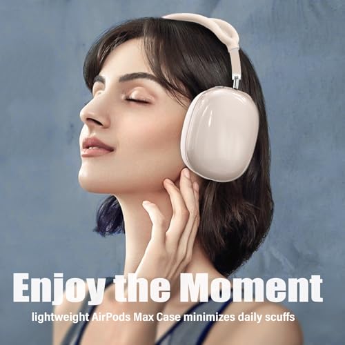 4 in 1 Case Cover for AirPods Max Headphones, Anti-Scratch Sweat-Proof Ear Pad Covers/Ear Cups Cover/Headband Cover Protectorfor Apple AirPods Max -Clear Starlight - color: F-Starlight