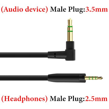 GEEKRIA Audio Cable Compatible with Sennheiser Momentum 4/3/2, HD1 On-Ear, HD 458BT, HD4.50SE, HD4.50, HD350BT Headphones, 3.5mm to 2.5mm Replacement Cord (4 ft / 1.2m)