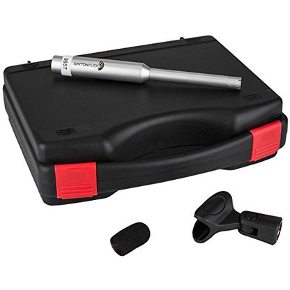 Dayton Audio EMM-6 Precision Omnidirectional Electret Condenser Microphone for Room Acoustic Analyzers and Audio Measurement Systems, Calibration Data File with Response Graph Included