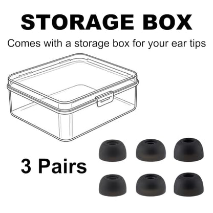 Replacement Ear Tips Compatible with Soundcore P20i P30i Space A40 - size: S/M/L