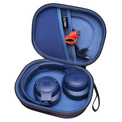Case for JBL Tune 770NC/510BT/720BT/520BT/670NC/520C Headphones Blue | Hard Carrying Travel Case for JBL Live 770NC/670NC/680NC/780NC Headphones - color: Black+Blue