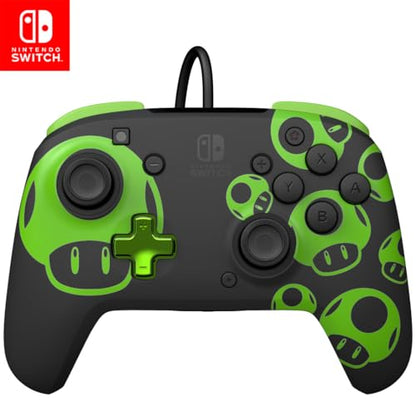 PDP Rematch Wired Gaming Controller: 1-Up Mushroom, Nintendo Switch 2, Lite - color: 1-UP