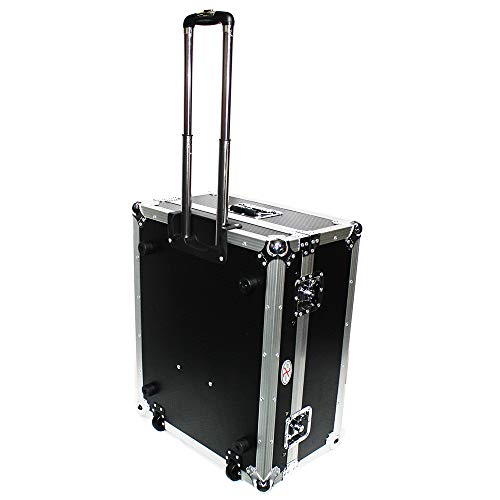 ProX XS-19MIX14ULTHW 14U ATA Slanted Mixer Rack Case with Sliding Laptop Shelf for 16 Channel Mixers & Audio Equipment