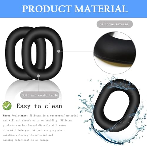 Adhiper XM5 Sweat Covers Accessories for Sony WH-1000XM5 - Black | Soft Silicone Case, 3-in-1 Headphone Covers with Ear Cover & Headband Cover & Shell Protector, Sweatproof & Washable - color: Black