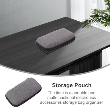 COHEALI Portable Microphone Storage Bag with Scratch-resistant Material Cable Organizer Pouch for USB Chargers Headphones and Audio Accessories Compact Travel Case for Electronics