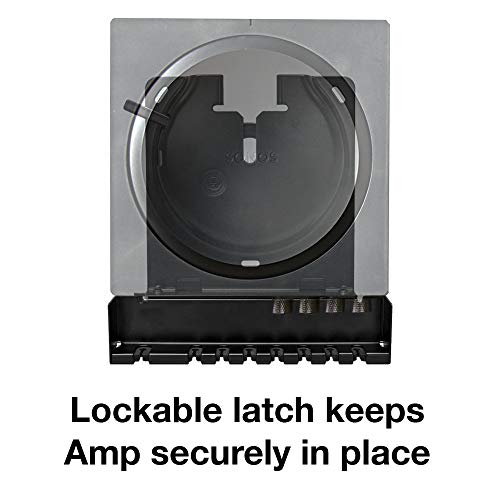 Sanus Wall Mount for Sonos Amp - Slim Black Design with Lockable Latch for Security - Low Profile Bracket Design Mounts in Any Orientation - Built-in Cable Management & Easy 15-Minute Install …