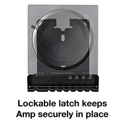 Sanus Wall Mount for Sonos Amp - Slim Black Design with Lockable Latch for Security - Low Profile Bracket Design Mounts in Any Orientation - Built-in Cable Management & Easy 15-Minute Install …