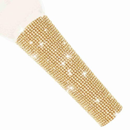 SM58 Wired Microphone Cover Decorate Universal Mic SM58LC, Beta 58a, Glitter Rhinestones Sleeve Replacement Shining on Wedding Party