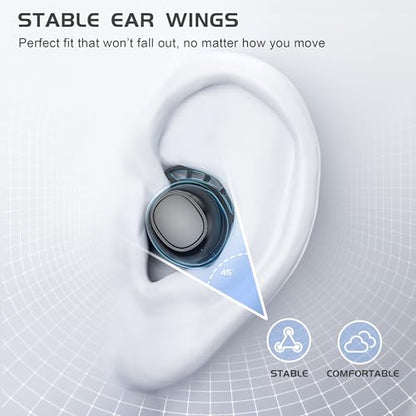 IAMJOY Gaming Earbuds, 20ms Low Latency, Wireless Game Earbuds with LED Display, 90H Play Time, 2.4GHz & Bluetooth, Noise-Canceling Mic Compatible with Meta Quest, PS5/4, VR, Switch, PC - color: Classic Black