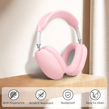 AHASTYLE Silicone Case Cover for AirPods Max Headphones (USB-C/Lightning) - color: Pink