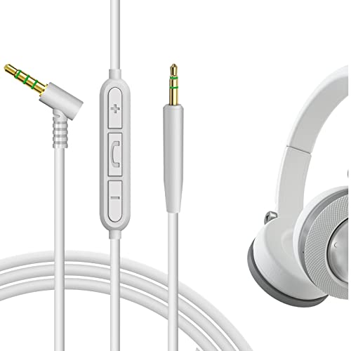 GEEKRIA Audio Cable with Mic and Mute Control Compatible with JBL 770NC/760NC, Live 760NC/ 670NC Headphones, 3.5mm to 2.5mm Replacement Stereo Cord (4ft / 1.2m) - style: with Microphone