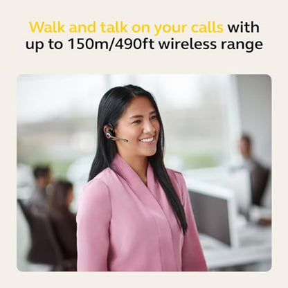 Jabra Engage 55 SE (Second Edition) Convertible Wireless Headset w/Charging Stand and Link 400 USB-A DECT Adapter – MS Teams Certified, Works with All Other Platforms, Black - size: USB-A Adapter, style: Teams Certified