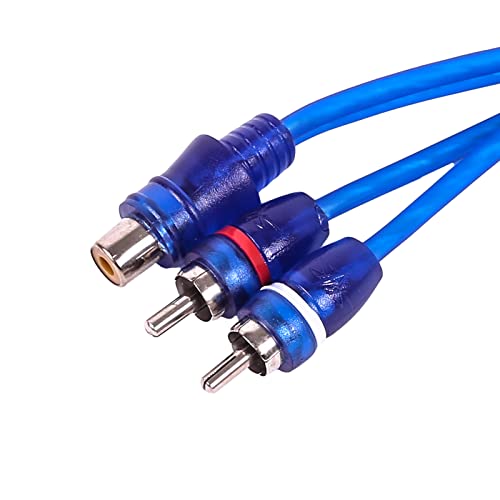 Skar Audio 1-Female to 2-Male RCA Y-Adapter (12-inches) Interconnect Cable - SKARRCA-1F2M - size: 1-Female to 2-Male Y-Adapter - 1 foot