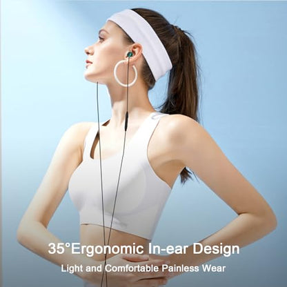 USB C Headphones Wired Earbuds for Samsung S26 S25 S24 S23 A16 A17 | in-Ear Earbuds Wired Noise Isolating With Microphone for iPhone 17 16 Pro Max/iPad 11 A16/Pixel/Android Small Ear Kids - color: Green