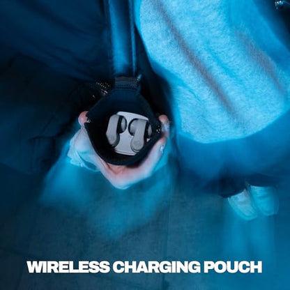 Skullcandy Push 720 Open Wireless Open-Ear Bluetooth Earbuds - Cement | Waterproof, Clip-On Lightweight Design, 30 Hours Battery, Wireless Charging Pouch, Exercise, Running Outdoors, Gym, Fitness - color: Cement
