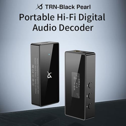 LEAUDIO TRN Black Pearl Portable Hi-Fi Digital Audio Decoder 3.5+4.4 Output Dual CS43131 PCM 384kHz 32Bit DSD256 DAC Headphone Amplifier
